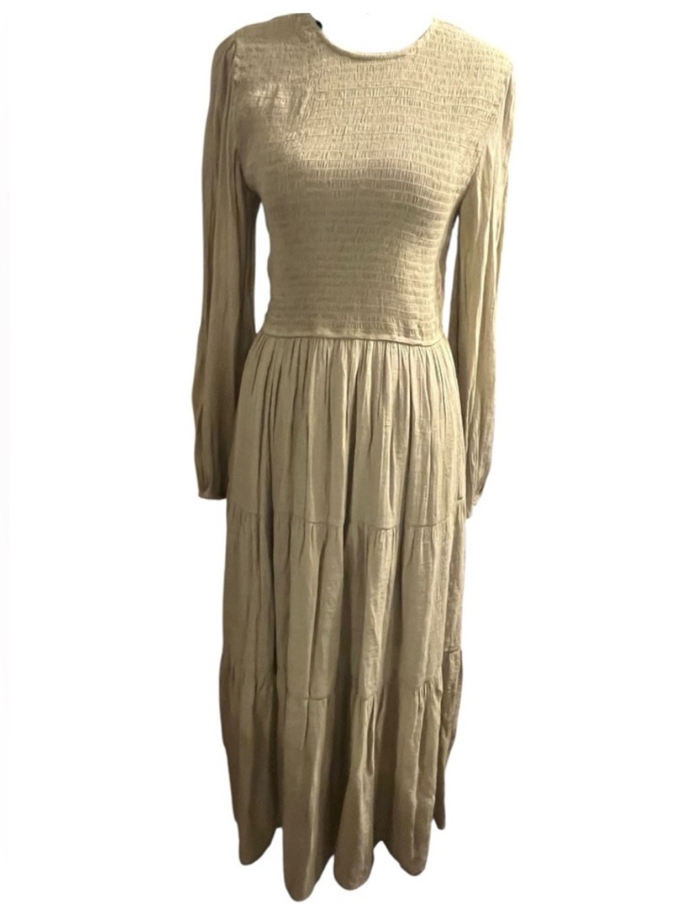 Sweet Wanderer Long Sleeve Dress XL Sage Green